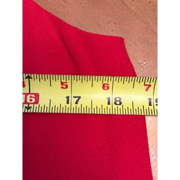 NWT Camille Reformation Rowe Laurien Dress Sleeveless Cherry Red Size Large - Picture 10 of 11